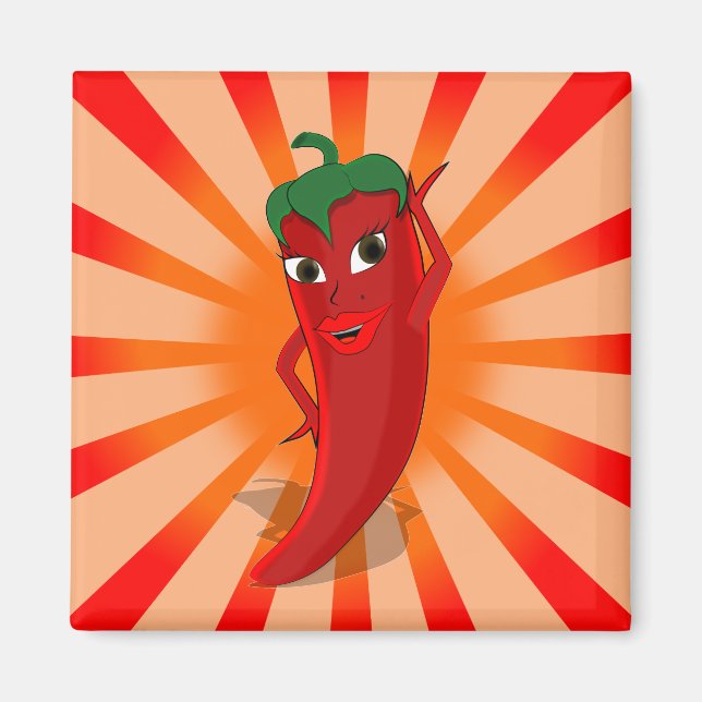 Red Pepper Superstar Magnet (Framsidan)