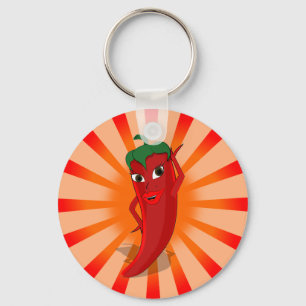 Red Pepper Superstar Nyckelring