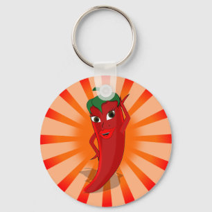 Red Pepper Superstar Nyckelring
