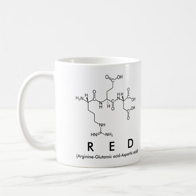 Red peptide namn mugg (Vänster)