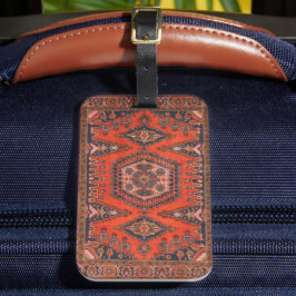 Red Persian Antique Asian Oriental Vintage Turkisk Bagagebricka