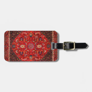 Red Persian Matta från Mashhad Bagagebricka