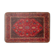 Red Persian Matta från Mashhad Bath Mat