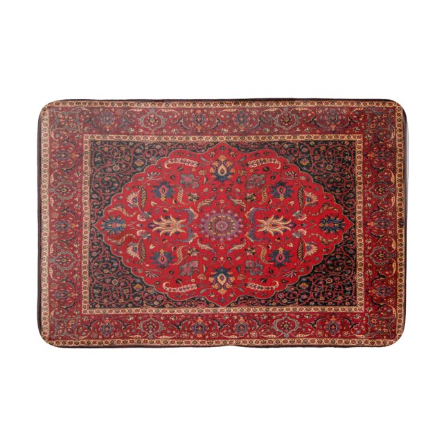 Red Persian Matta från Mashhad Bath Mat (Framsidan)