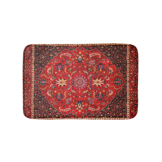 Red Persian Matta från Mashhad Bath Mat (Framsidan)