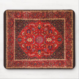 Red Persian Matta från Mashhad Musmatta