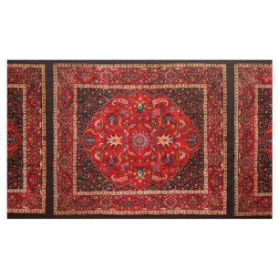 Red Persian Matta från Mashhad Tyg