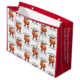 Red Personlig God jul Large Gift Bag