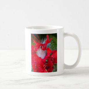 Red Petal Feather Art Skriv ut Kaffemugg