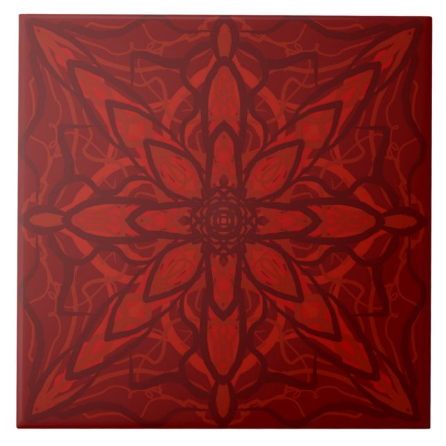 Red petal kakelplatta (Framsidan)