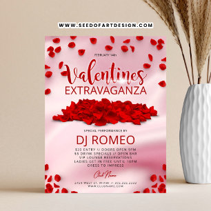 Red Petals Rosa Valentine Day Extravaganza Event Reklamblad