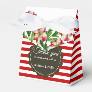 Red Petunias Red White Rand Presentaskar