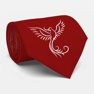 Red Phoenix Mystical Bird Stigning Myth Slips