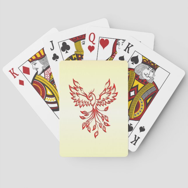 Red Phoenix Rises Casinokort (Baksidan)
