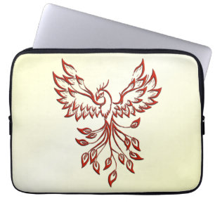 Red Phoenix Rises Laptop Fodral