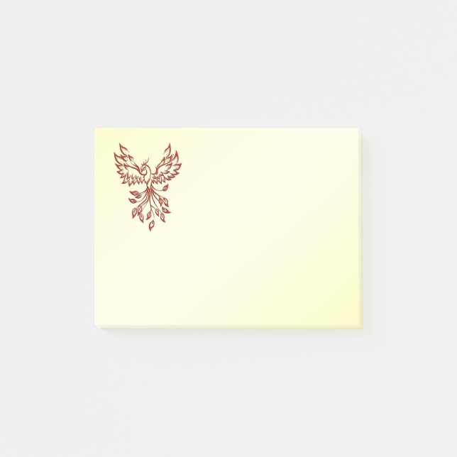 Red Phoenix Rises Post-it Block (Framsida)