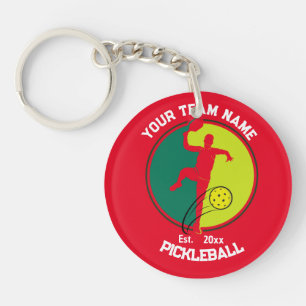 Red Pickleball Klubb Team Player Pickler Anpassnin