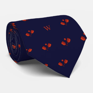 Red Pickleball Paddles Boll Monogram Initial Blue Slips