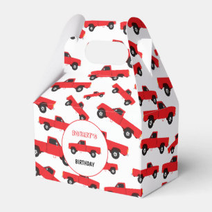 Red Pickupa Lastbil Lastbilar i Transport Presentaskar