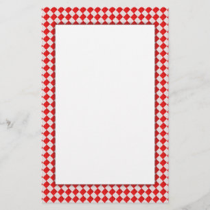 Red Picnic Bord Brevpapper