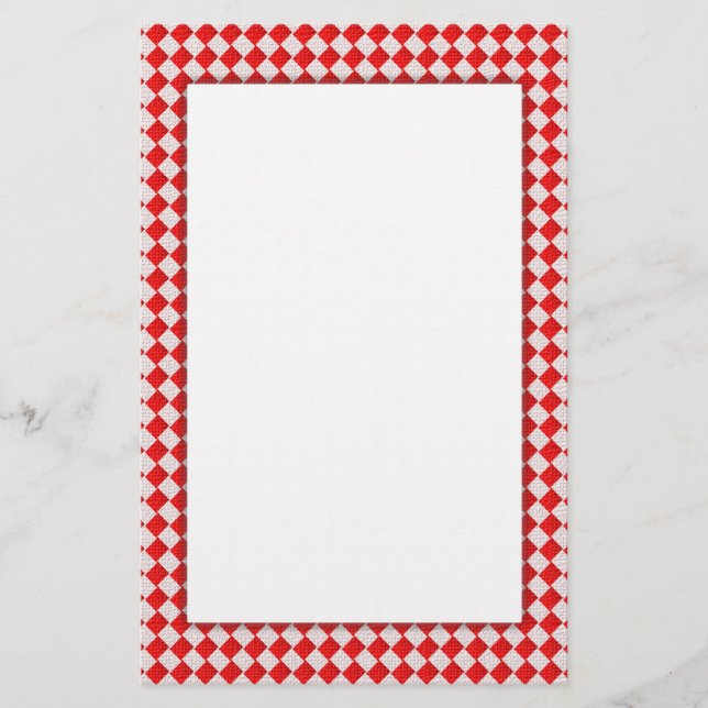 Red Picnic Bord Brevpapper (Framsida)
