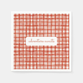 Red Picnic Play Fall Gender Neutral Baby Shower Pappersservett