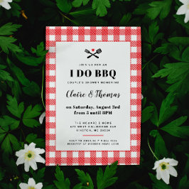 Red Picnic Play Trasa I Do BBQ-inbjudan Inbjudningar