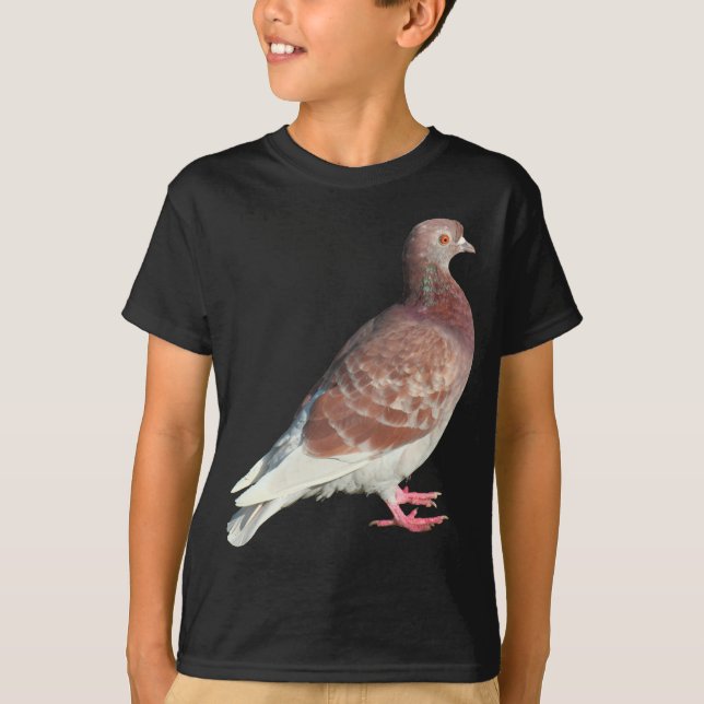 Red Pigeon (isolerad) T-shirt (Framsida)
