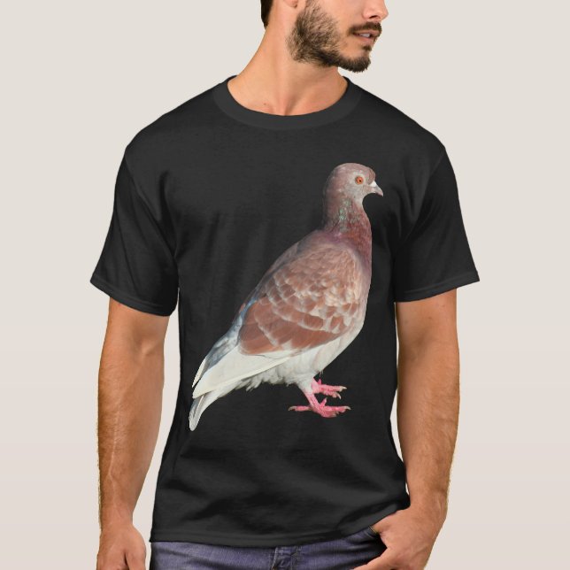 Red Pigeon (isolerad) T-shirt (Framsida)