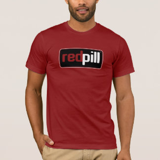 Red Pill™ Text Black Logotyp Bella Canvas T-Shirt