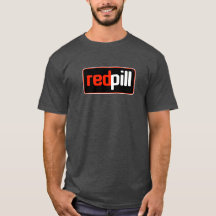 Red Pill™ Text Black Logotyp T-Shirt