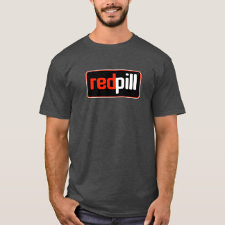 Red Pill™ Text Black Logotyp T-Shirt