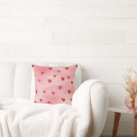 Red Pink Hearts Love Plaid Stripes Kudde<br><div class="desc">Red Pink Hearts Love Plaid Stripes</div>