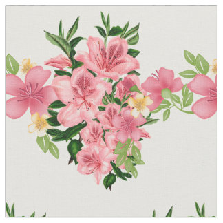 Red Pinkish Blommigt Seamless Mönster Tyg