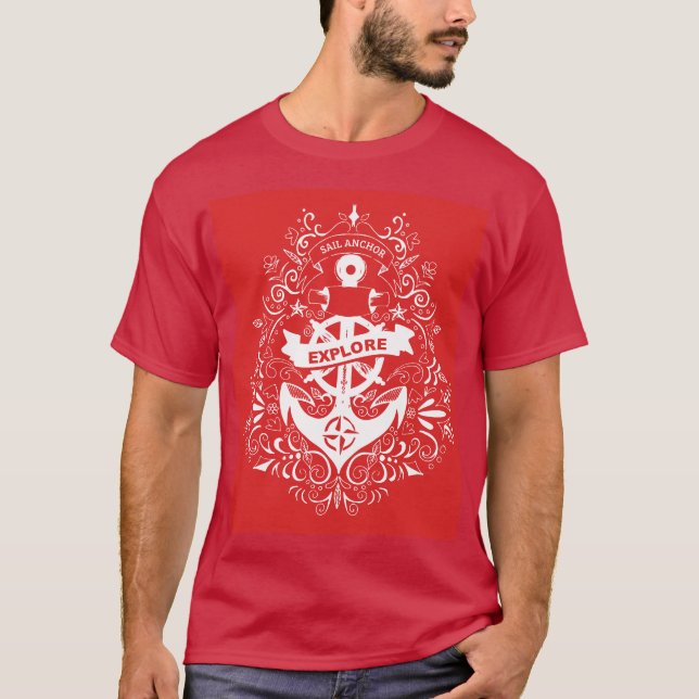 Red Pirater T Shirt (Framsida)