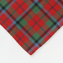 Red Plade Naughton MacNaughton Tartan Fleecefilt