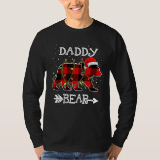 Red Plaid Daddy Bear Christmas Santa Family Matchi T Shirt