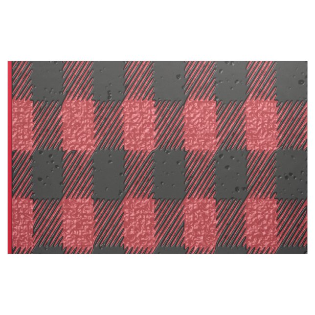 Red plaid Fabric Tyg (Yard)