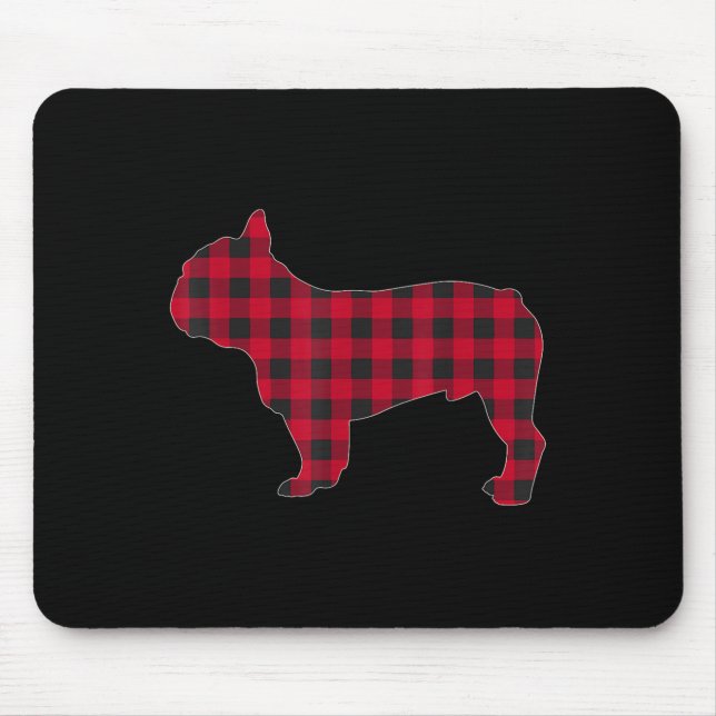 Red Plaid French Bulldog Dog Lover Matching Christ Musmatta (Framsidan)