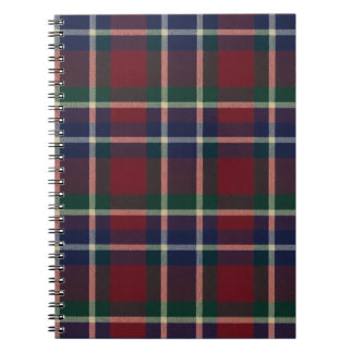 Red Plaid Tartan Journal – Classic Cozy Pattern Anteckningsbok