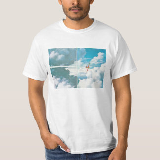Red Plane in the sky ART T Shirt