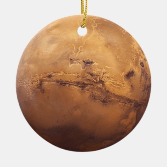 Red Planet Mars Julgransprydnad Keramik (Framsidan)