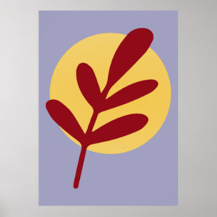 Red Plant Gult Sol Poster