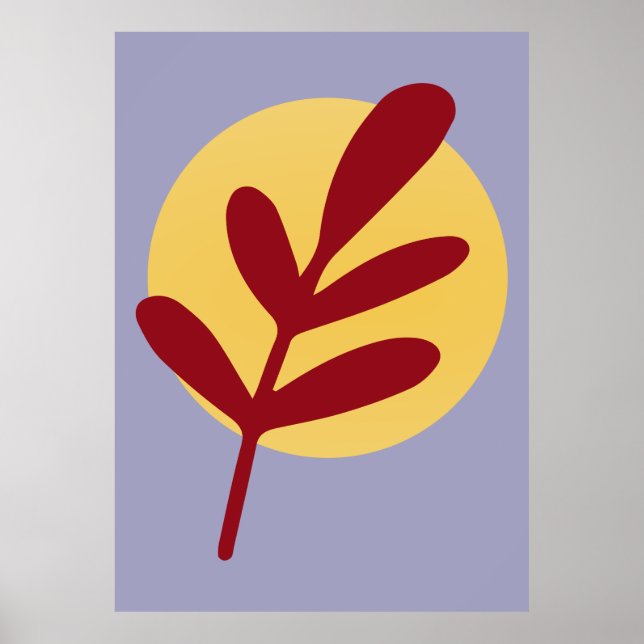 Red Plant Gult Sol Poster (Framsidan)