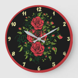 Red Plate Florah Stor Klocka