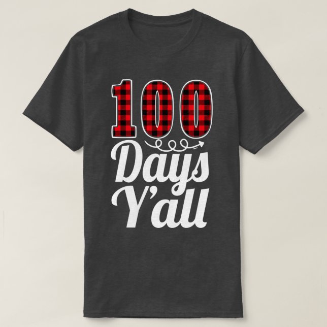 Red Play 100 DAGAR Yx27all Lustigt 100-dagars Scho T Shirt (Design framsida)