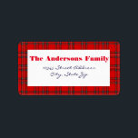 Red Play - adressetikett<br><div class="desc">Red Play - adressetikett</div>