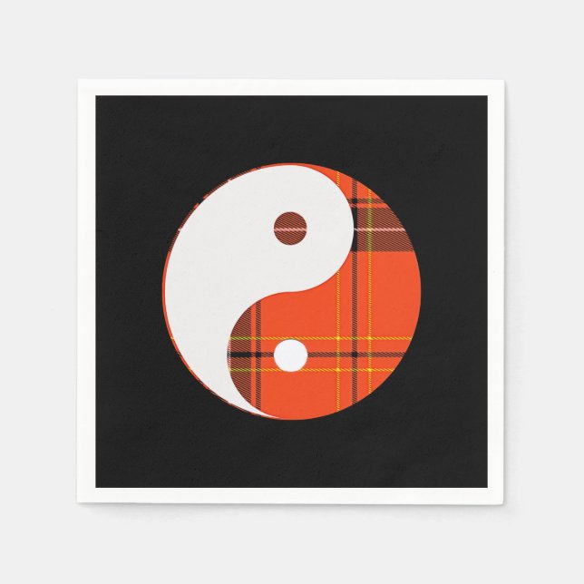 Red Play and White Yin Yang Pappersservett (Framsidan)