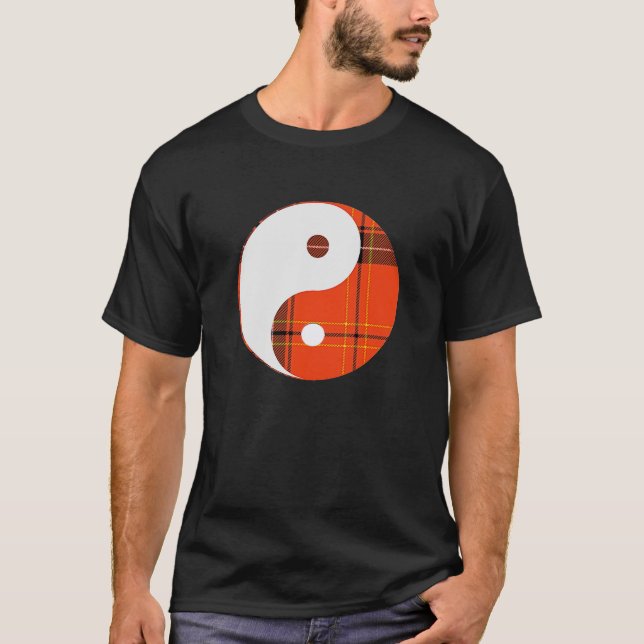 Red Play and White Yin Yang T Shirt (Framsida)