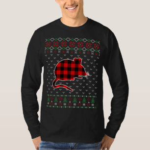 Red Play Animals Ugly Sötare jul Råtta Älskare T Shirt
